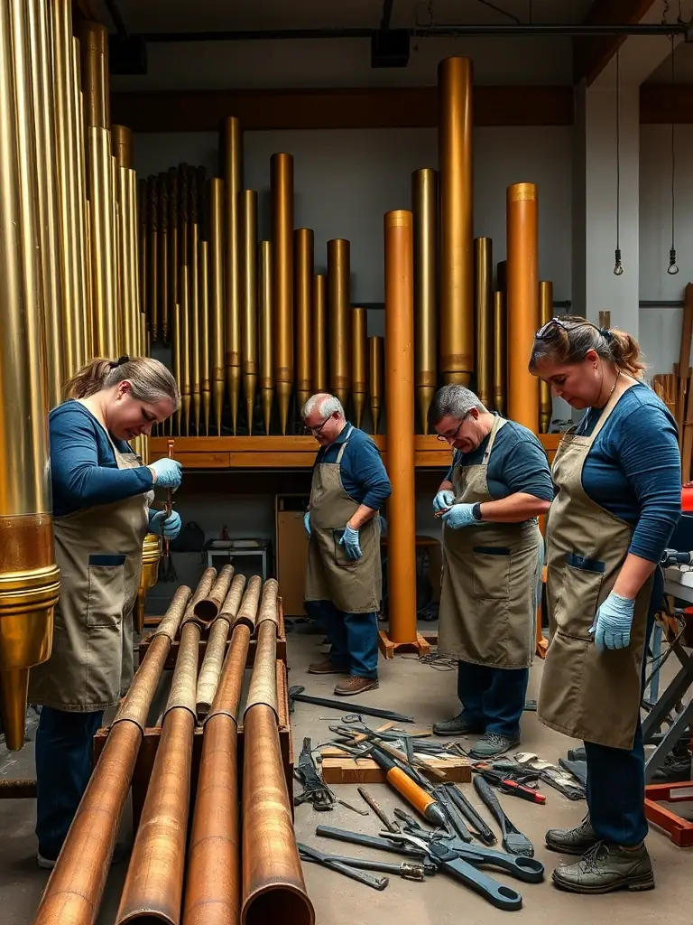 A photograph of volunteers restoring a vintage train carriage, showcasing the dedication and craftsmanship involved in preserving railway heritage.